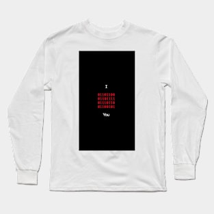 Love Binary Code Long Sleeve T-Shirt